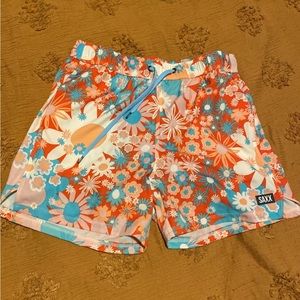 Saxx Oh Buoy 2N1 Volley 5” Size M Floral